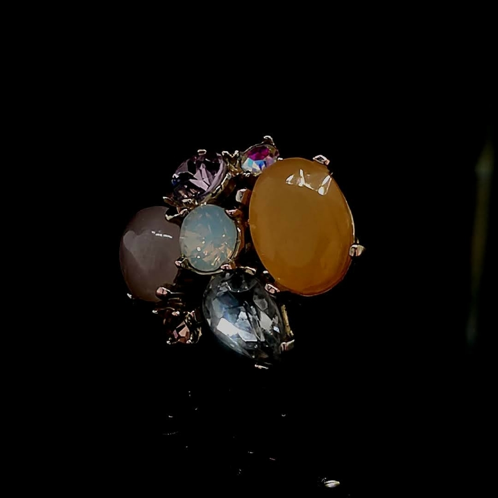 Ladies Multi-colored Healing Chakra Ring